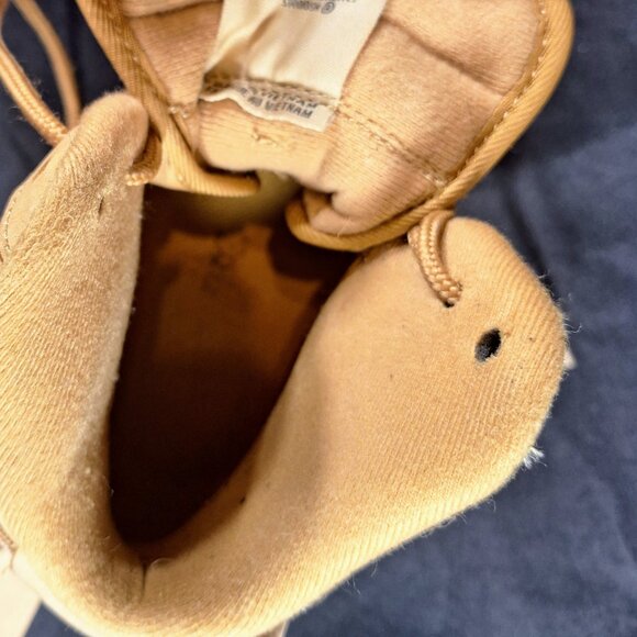 Nike Air Force 1 Mid Boot Mens \'07 Flax Wheat 882096-200 Khaki Shoes Size 8 main image 4
